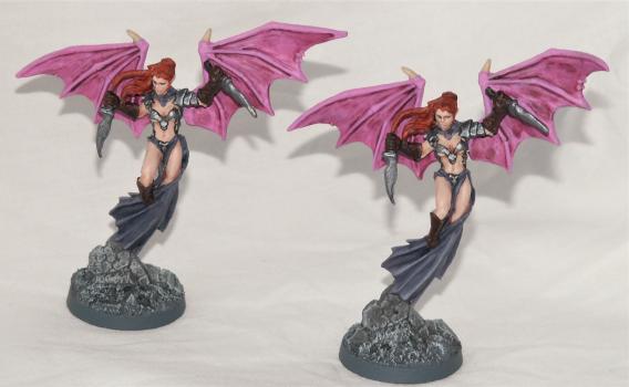 Succubus painted as Rise of the Runelords Alu-Demons by Chocolate Thief