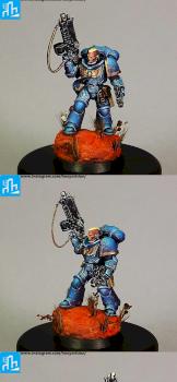 Primaris Ultramarines Intercessor Sergeant by HooY