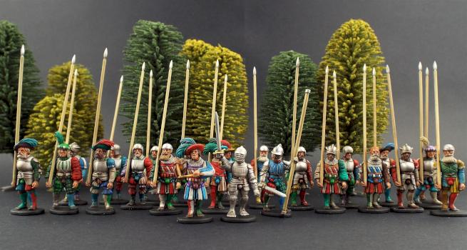 More Pike... More Pike... 28mm Warlord Games ~ (Pro-Gloria) Landsknechts by avalonindustries2040