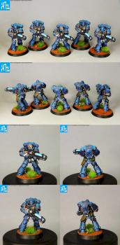 Primaris Ultramarines Hellblasters squad by HooY