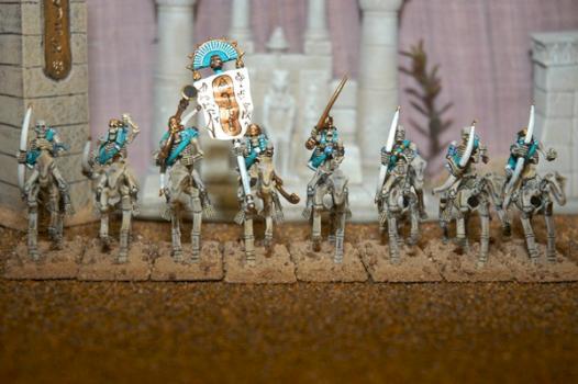 Tomb King Light Horsemen by warhammerlord soth