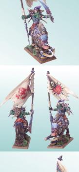 Orc Big Boss Battle Standard Bearer on Boar by Purc