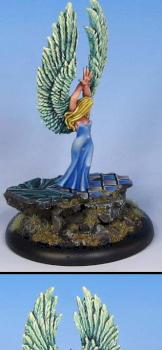 Freebooter limited edition angel on sculpted base by Wappellious