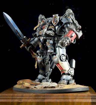 Space Marine in Nemesis Dreadknight Armor by griffongames