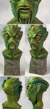 Silurian (lizard man) bust by Sproket