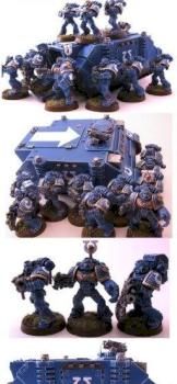 Ultramarines Tac Squad by Lightdrow