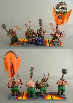 Ogre Kingdoms Chaos Irongut Regiment by BeastMum