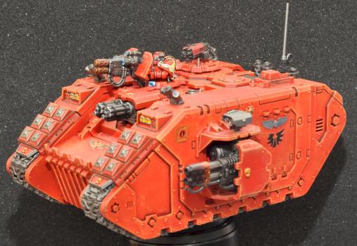 Blood Angels Land Raider Redeemer by DarianZG