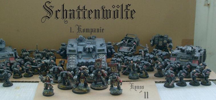 Complete Space Marine Army - Schattenwölfe by Kyuss