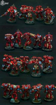 Blood Angels Assault Squad by HopeRiver