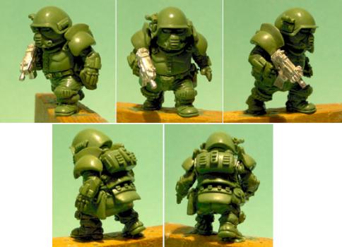 Medium Armoured Scrunt Green by bolley