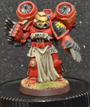 Blood Angels Vanguard Veteran Sergeant with Pre-Heresy Jump Pack and Lightning Claws by DarianZG