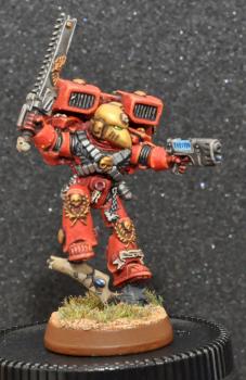 Blood Angels Vanguard Veteran with Plasma Pistol by DarianZG