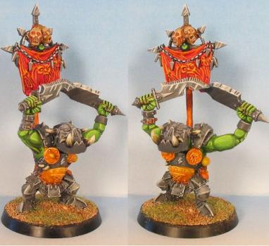 GW Warhammer BLACK ORC STANDARD BEARER by arashkhan