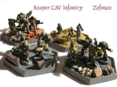 10mm Reaper CAV Infantry by Zofmax