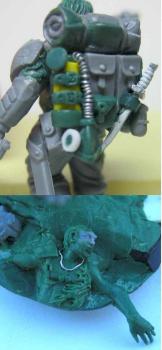 sculpt work on my sergeant of the 17º regimente of alphant by Banshee