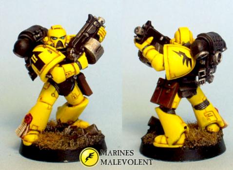 Marines Malevolent - tactical marine by Chaplain Desmodus