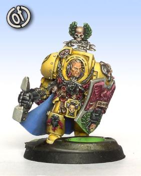 Space Marines Captain Lysander of the Imperial Fists by Mahon