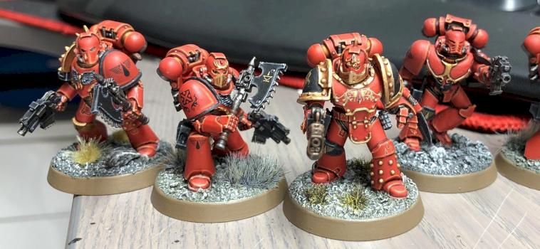 30K Blood Angels Mk IV Despoiler Squad by DarianZG