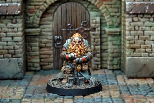 Dwarf guard (Atlantis miniatures) by PenOfChaos