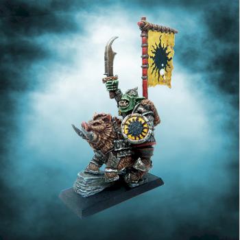 Brethovak Blackbone - Orc Champion on War Boar by DarkArt