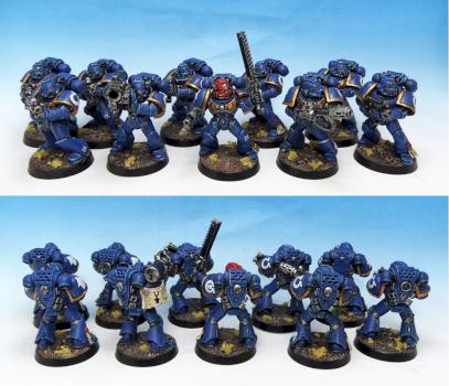 Ultramarines Tactical Squad IX by Wickedcarrot