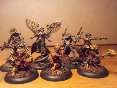 Malifaux Kaeris & Crew by Nickienogger