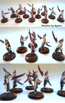 CHSM - Lesser Deamons - Slaanesh Deamonettes by Cypher