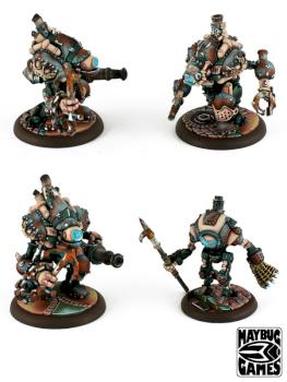 Mercenaries Privateer Mariner, Freebooter and Buccaneer Warjacks by MaybugM