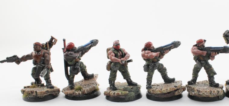 Imperial Guard Catachan Command Squad by Sawyer