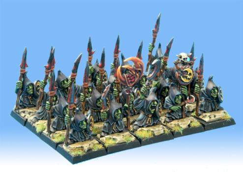 Warhammer Night Goblin Spearman Regiment by PeJot