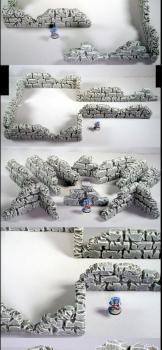 Modular Dungeon Stone/Rock Walls Set by CaptNarcissisto