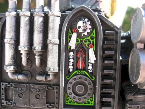 Baneblade WIP Admech shrine detail by Norsehawk