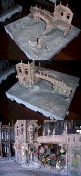 warhammer 40k Ruined Factory City of death by RED Plastic