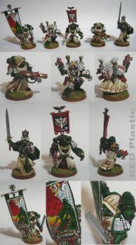 Dark Angels 3° Company command squad conversion by RED Plastic