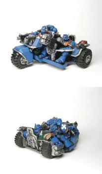 Space Marine Attack Bike by NWMP