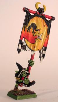 Night goblin Standard bearer by Malenky malchick