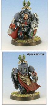 Captain Lysander in Crimson Fists scheme by funkyyuzzam