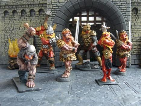 Fire Giants (Gate house diorama) by DjTherapy