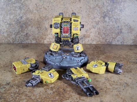 Imperial Fists Dreadnought by blue moon miniatures by bluemoonminiatures