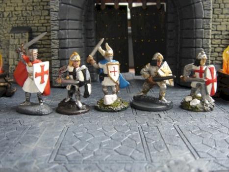 Templar Knights (Paladin Diorama, foot knights) by DjTherapy