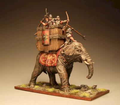 Roman war elephant by meanbeautiful