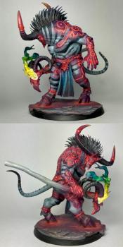 Disciples of Tzeentch Ogroid Thaumaturge from Warhammer Quest Silver Tower by Hamish Longstride