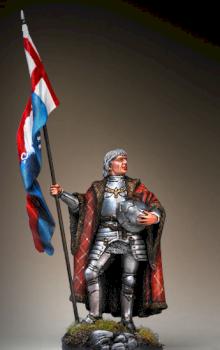 English Standard Bearer at Bosworth Field * Pegaso 54mm * by Duliniel