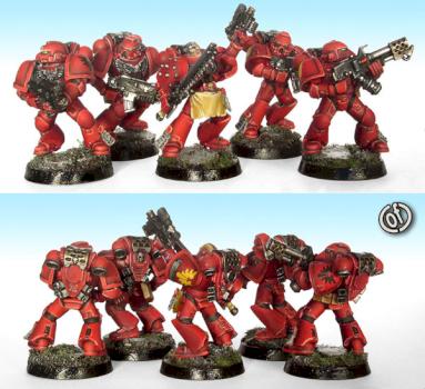 Blood Angels Space Marines by Ana