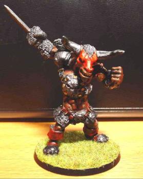 Blood Bowl Minotaur by Swollen Ostrich