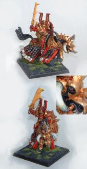 Khorne Lord with flamesword by Qaz