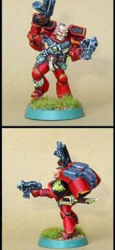 Blood Angels Veteran Assault Sargeant Space Marine by crawfish