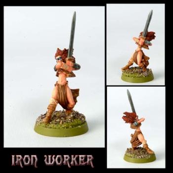 Barbarian Girl by IronWorker