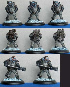 Khador Mechanic Assistants by ravenwing